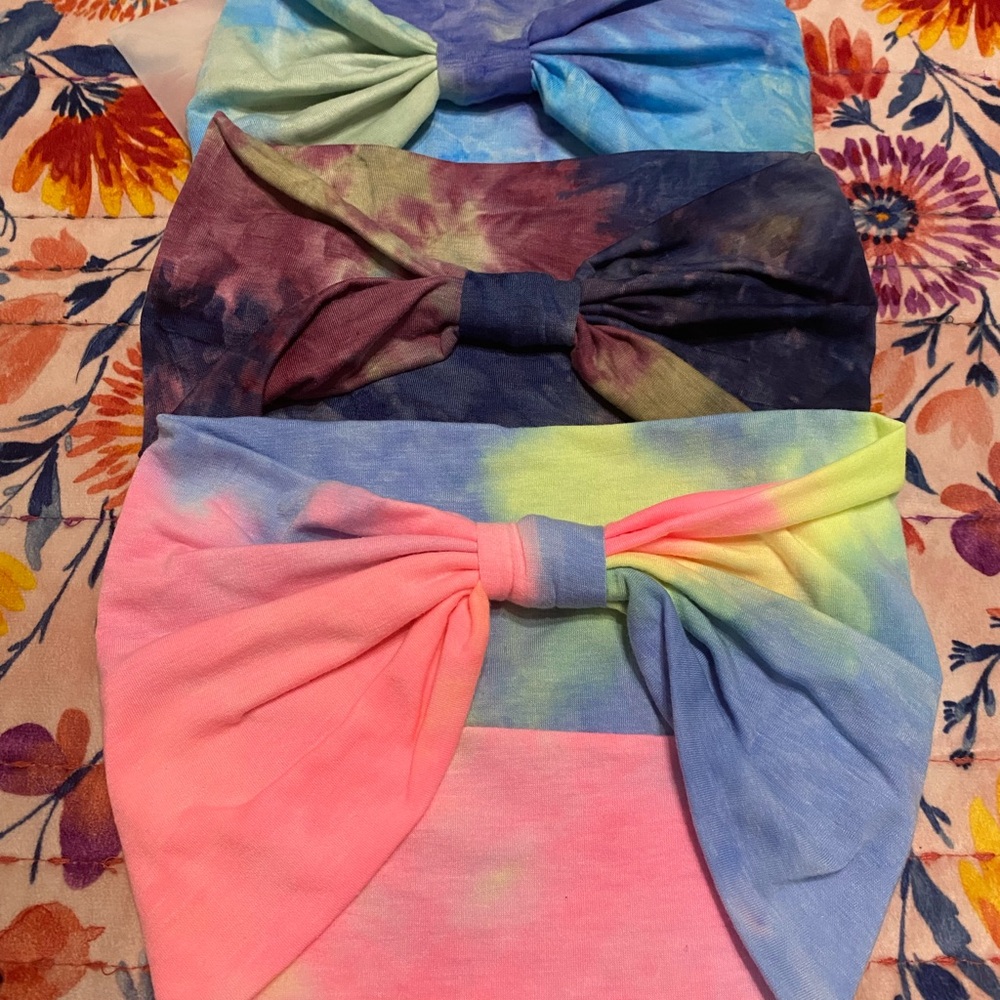 Vibrant Tie-Dye Headband Collection